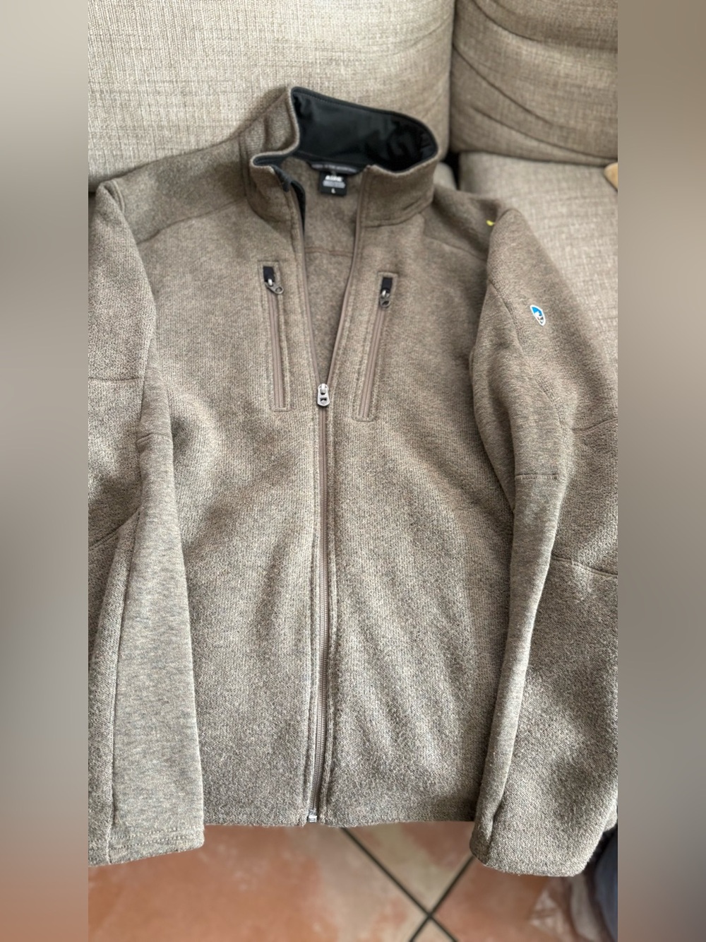 Kuhl Men's Brown Full-Zip Fleece Jacket